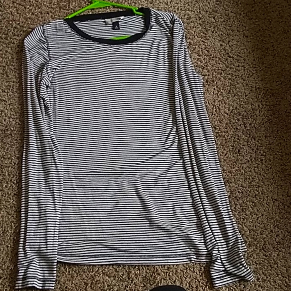 Striped long sleeved shirt